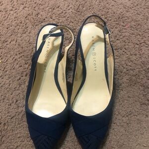 Karen Scott Blue Slingback Heels Elegant Design
